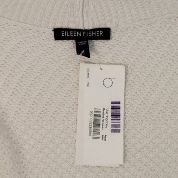 NWOT Eileen Fisher Lightweight Knit Open Front Cardigan Sz S - Picture 9 of 10
